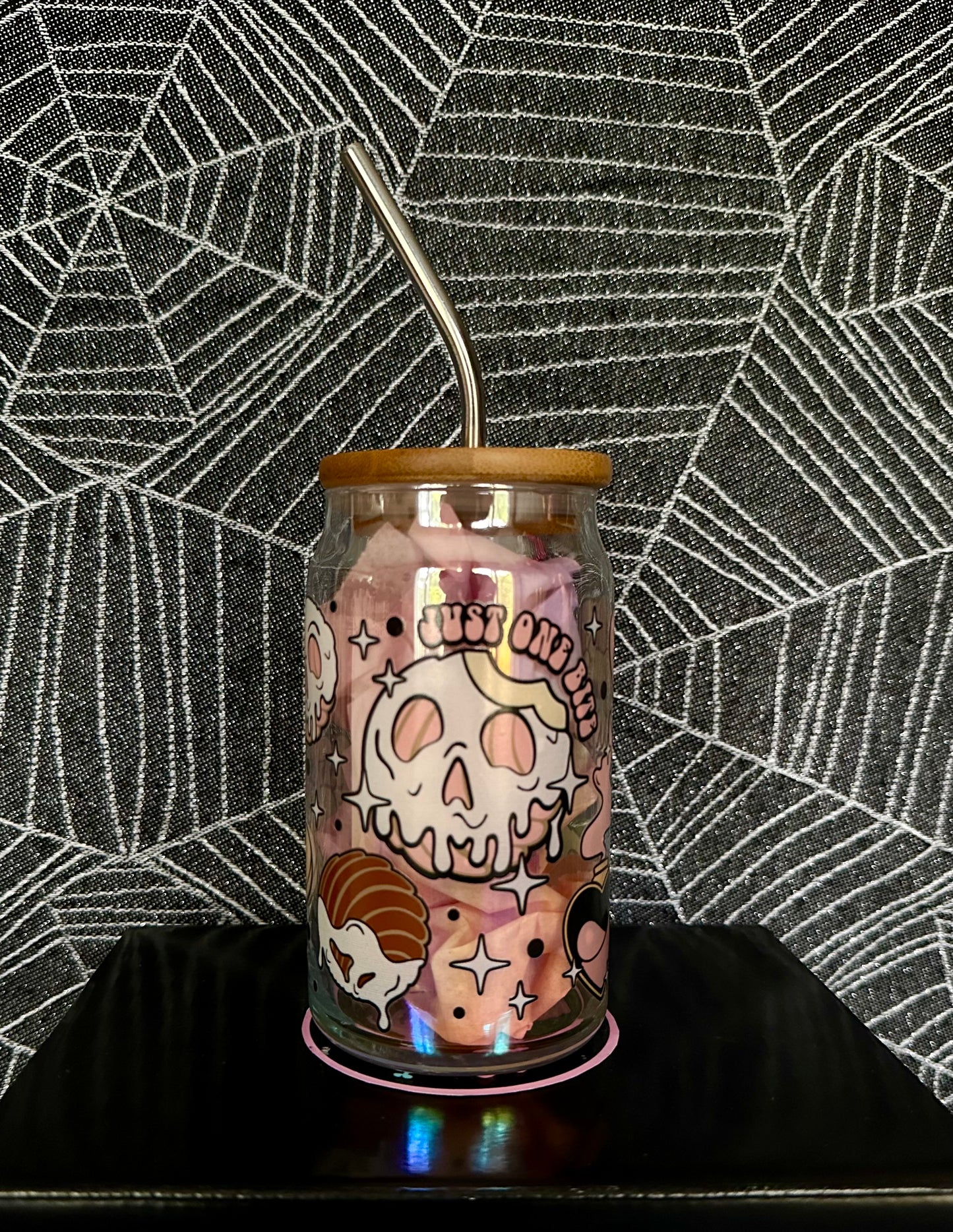 Tasty Skulls Glass Cup