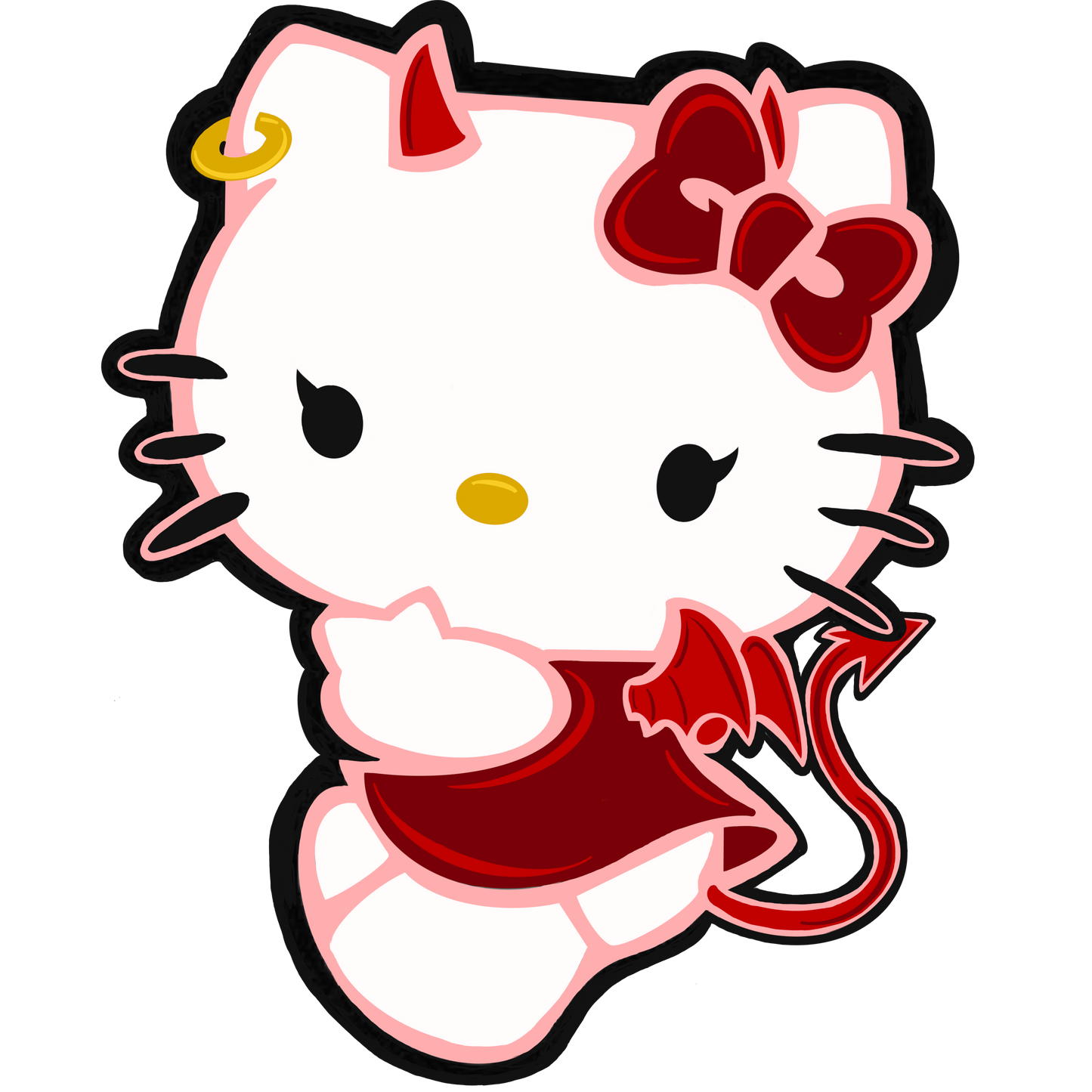 Ghoulish Kitty Stickers