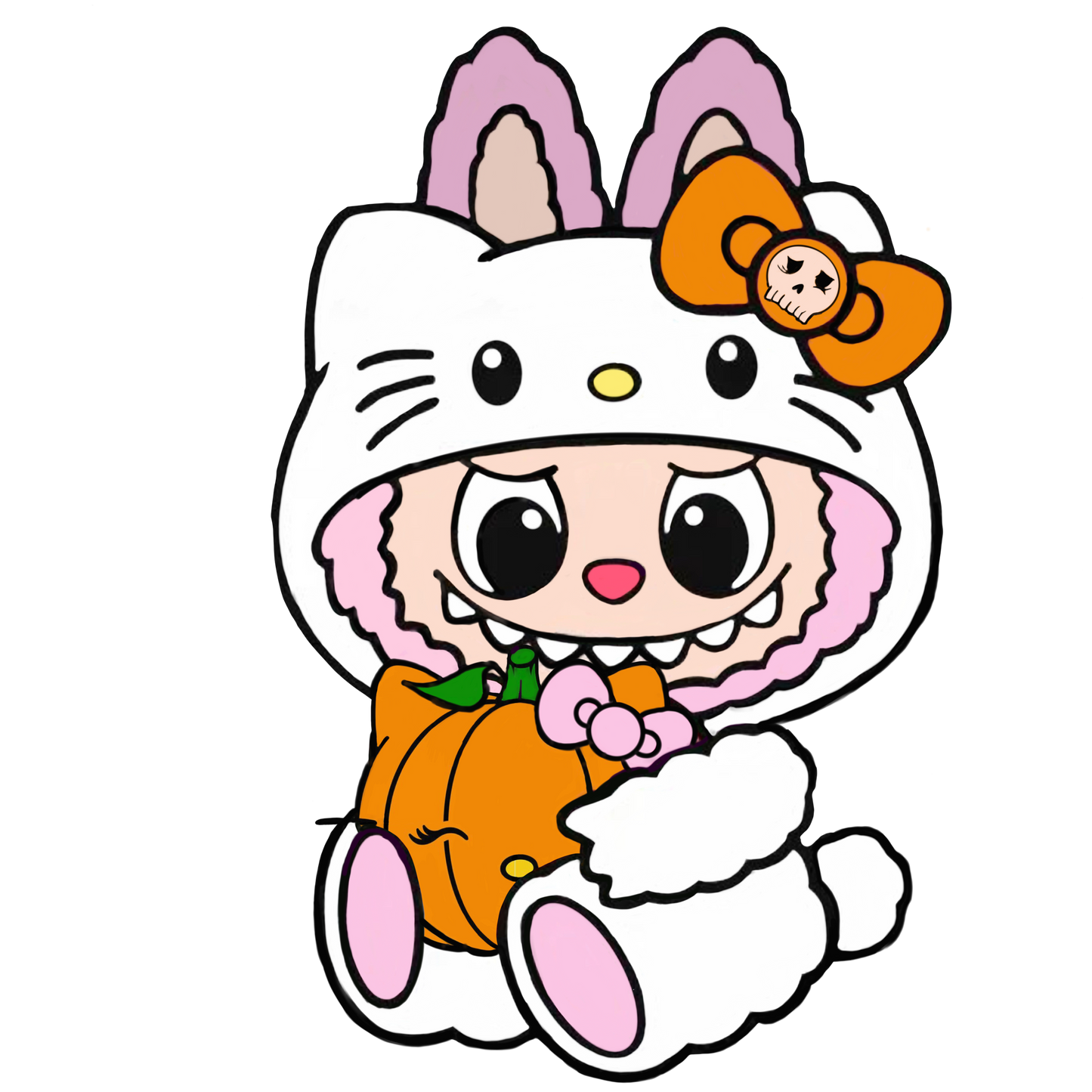 Ghoulish Kitty Stickers