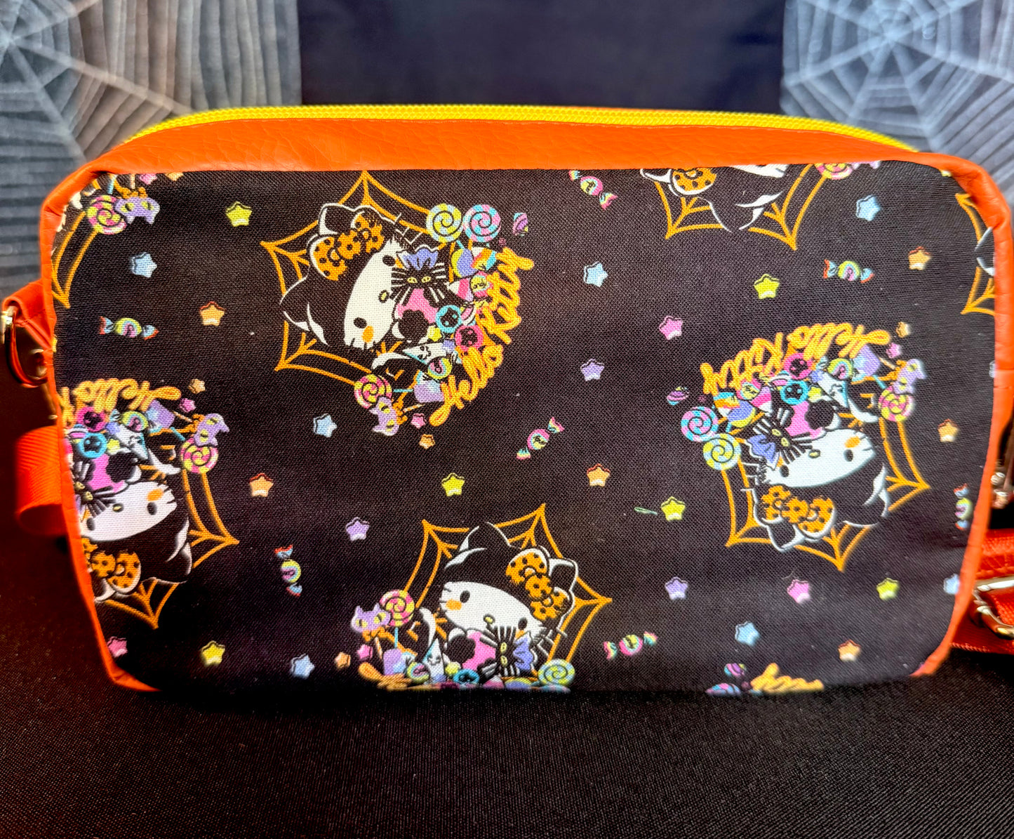 Halloween Kitty Crossbody Bag