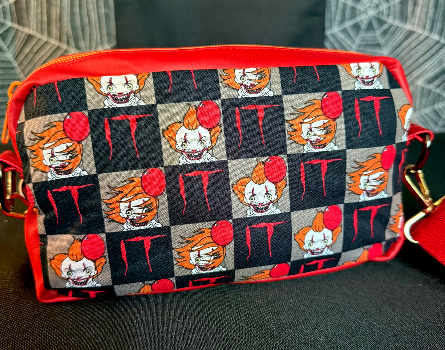 Checkered IT Crossbody Bag
