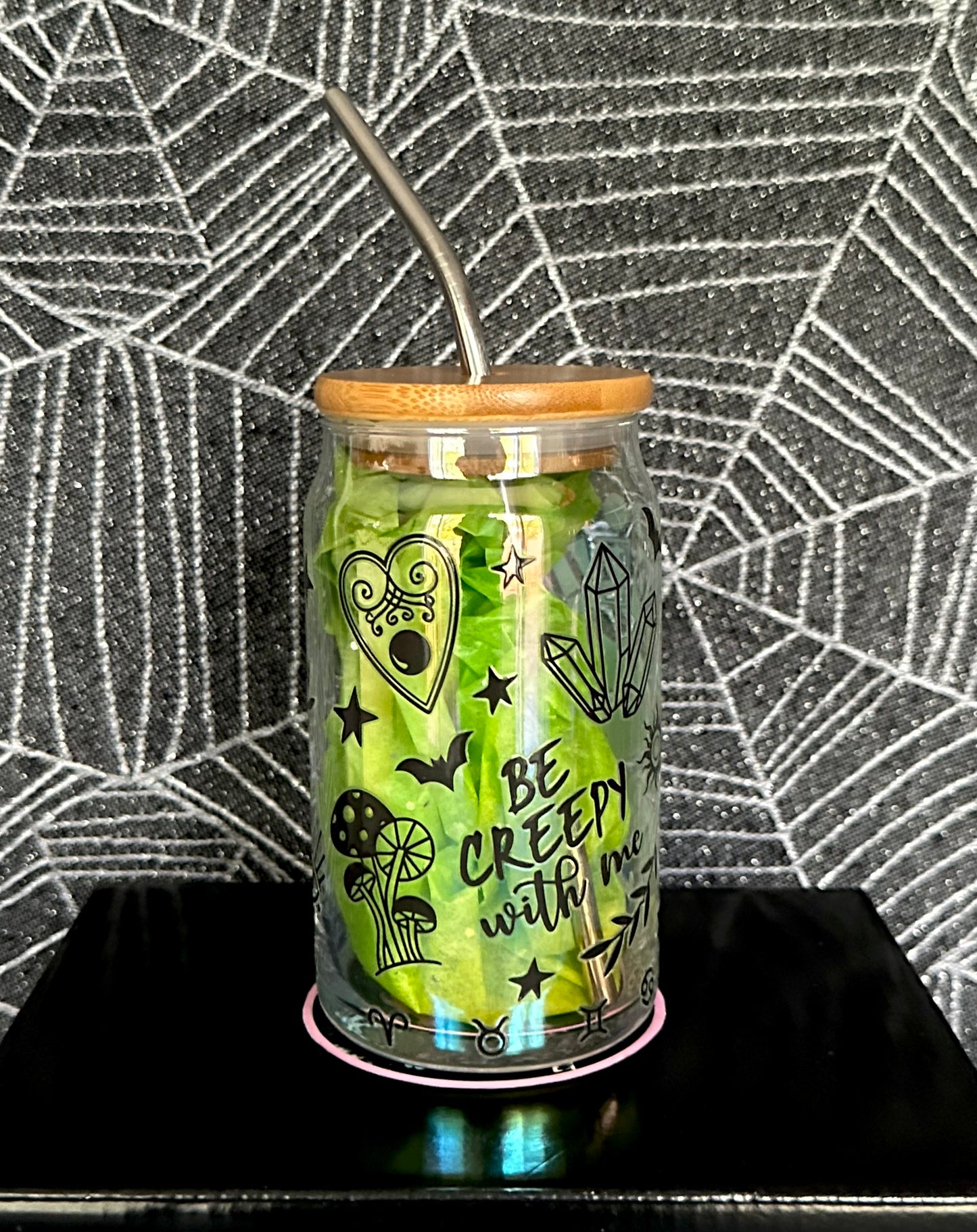 Spell Book Glass Cup