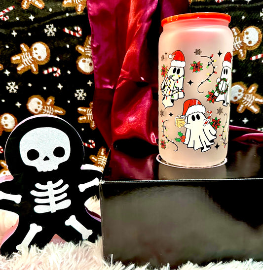 Holiday Ghost Glass Cup