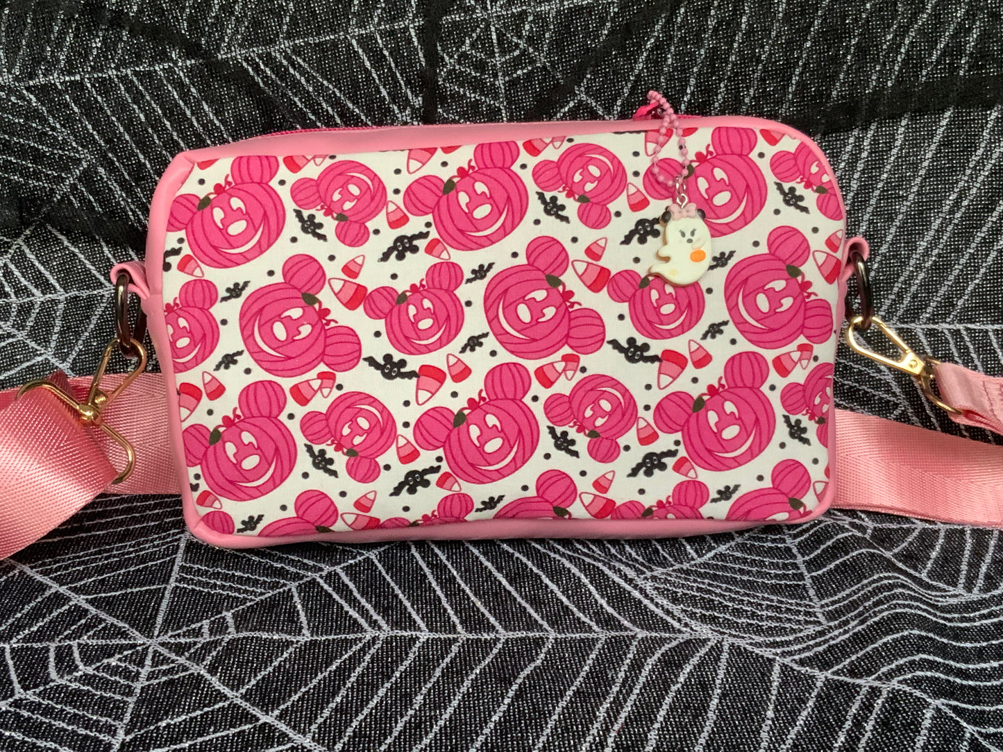 Pink Pumpkin Mouse Fanny/Sling Bag