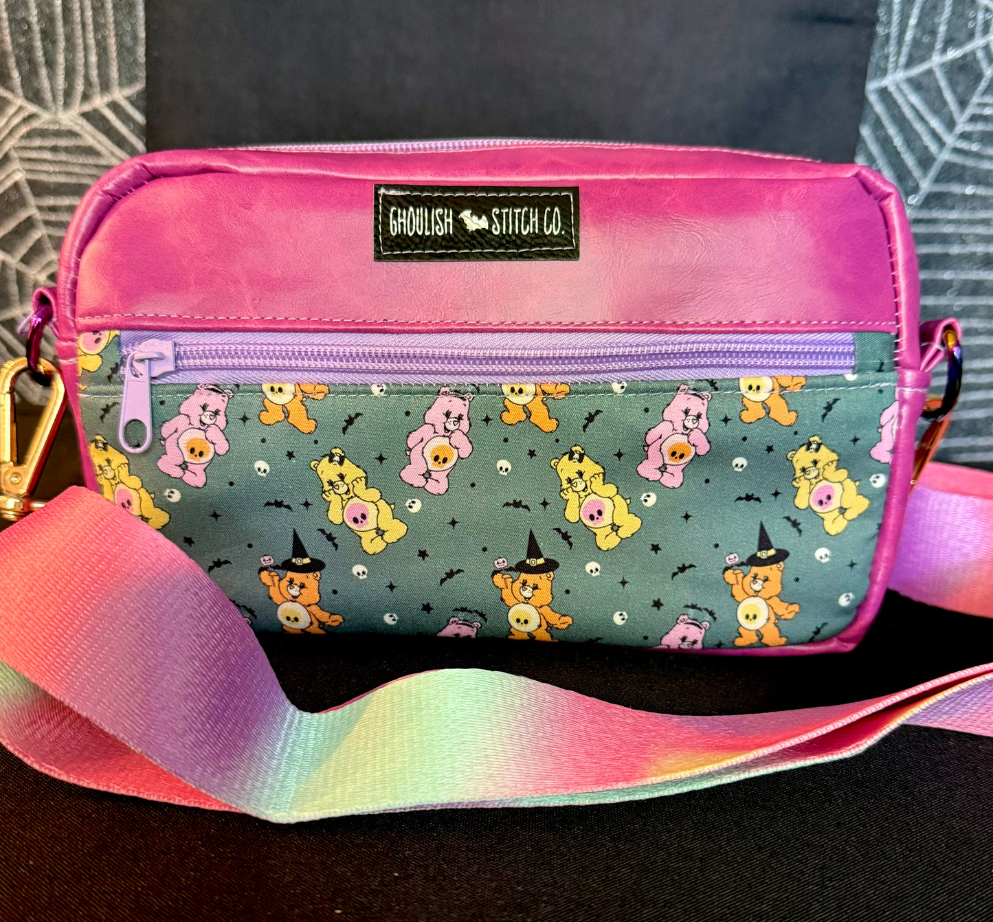 Spooky Scare Bear Crossbody Bag