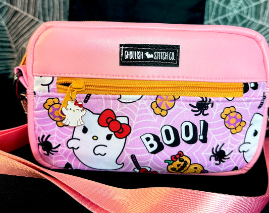 Ghost Kitty Crossbody Bag