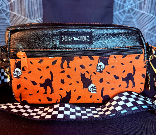 Black Cat Crossbody Bag
