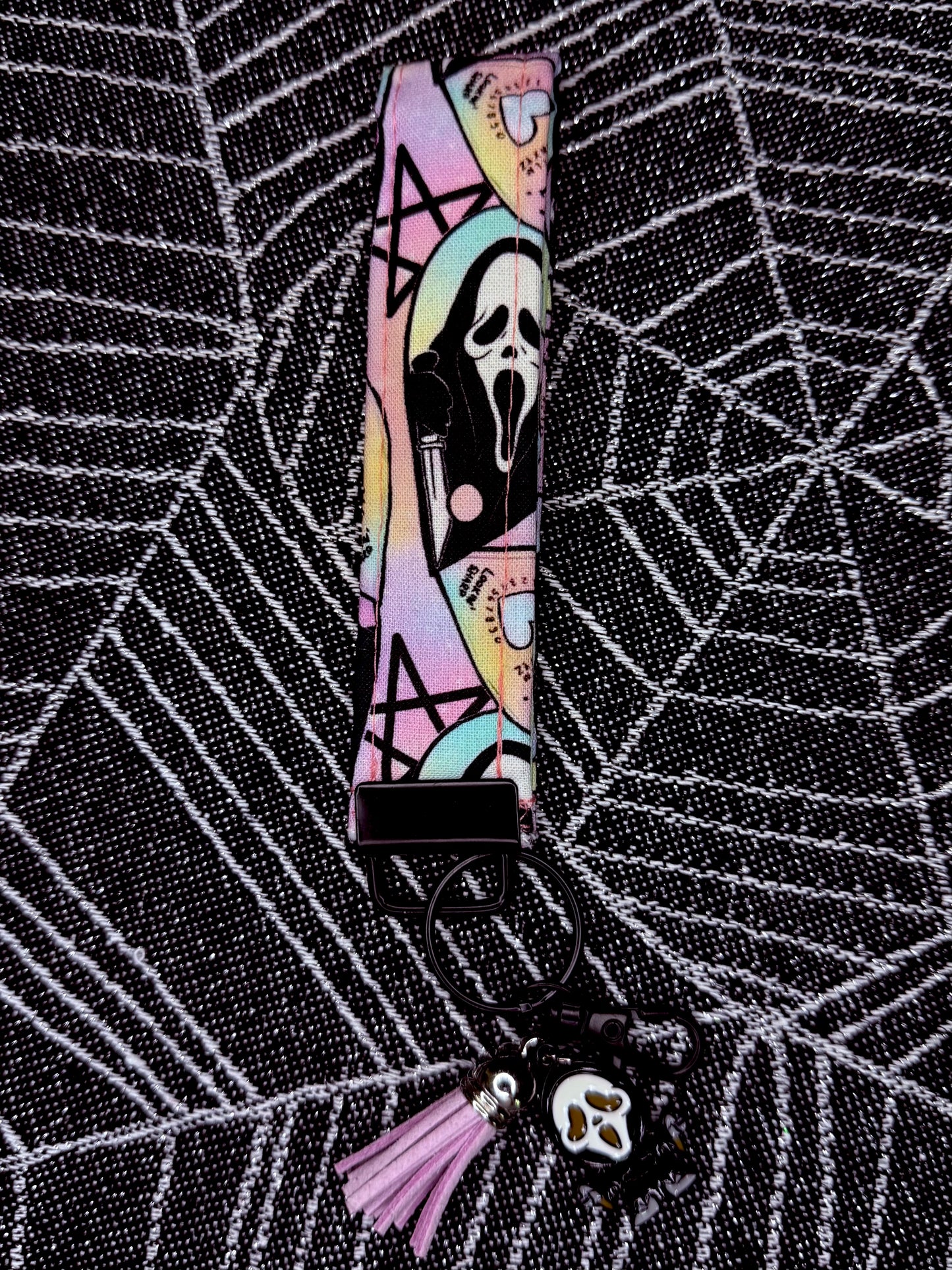 Ghoulish wristlet key fobs