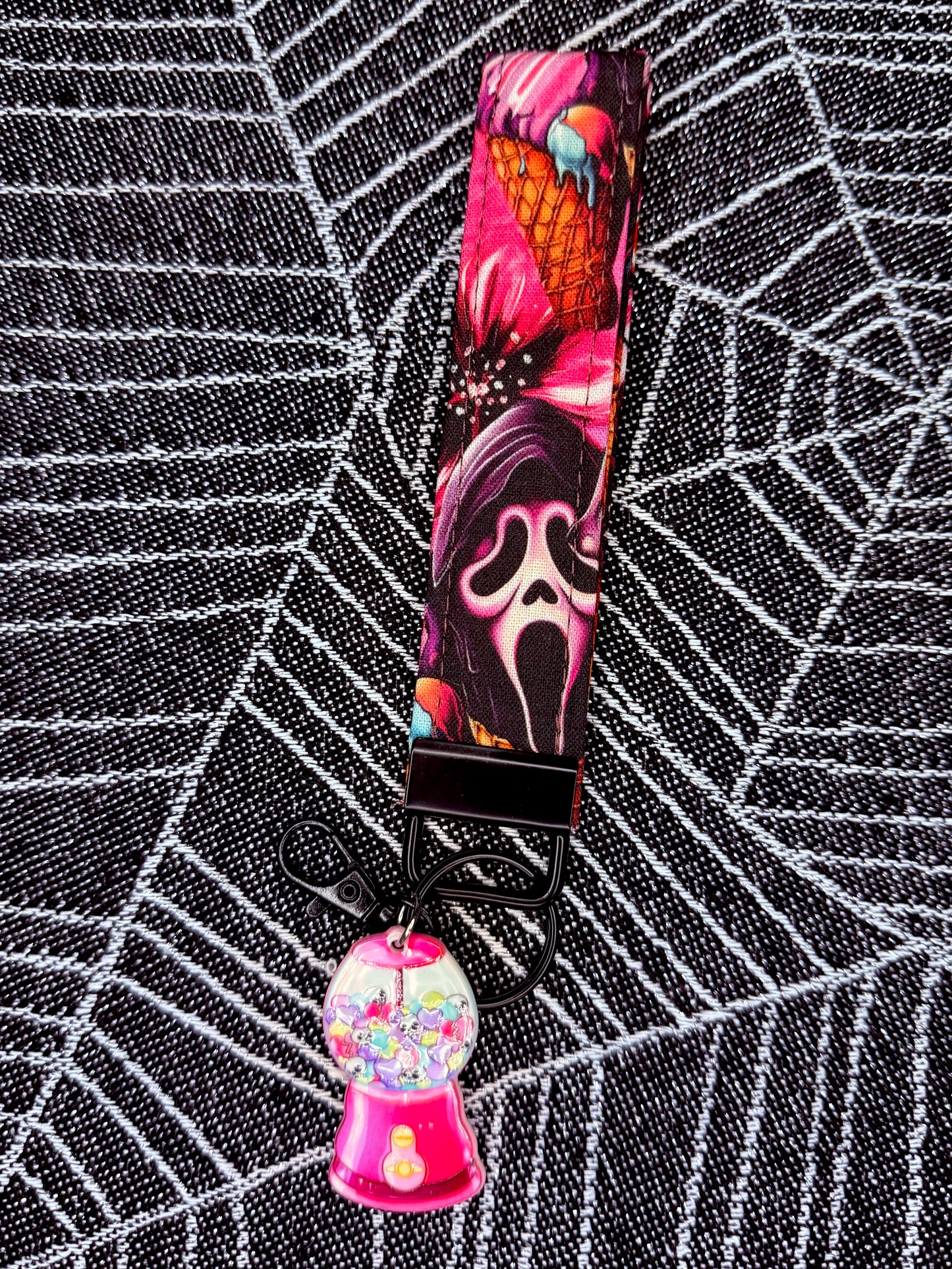 Ghoulish wristlet key fobs