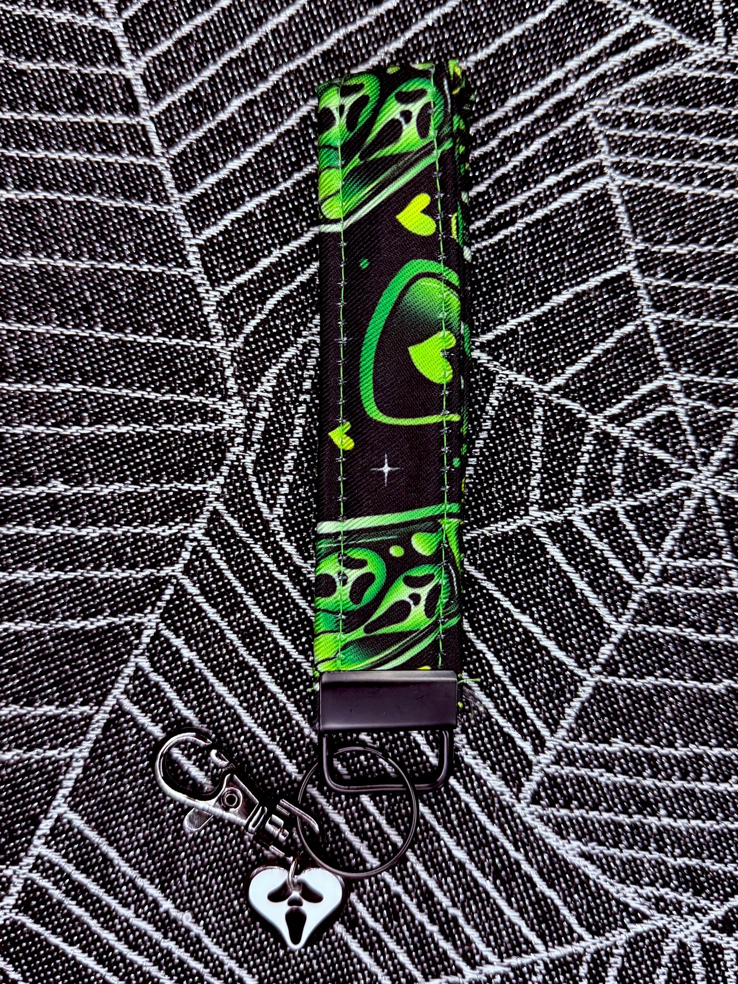 Ghoulish wristlet key fobs