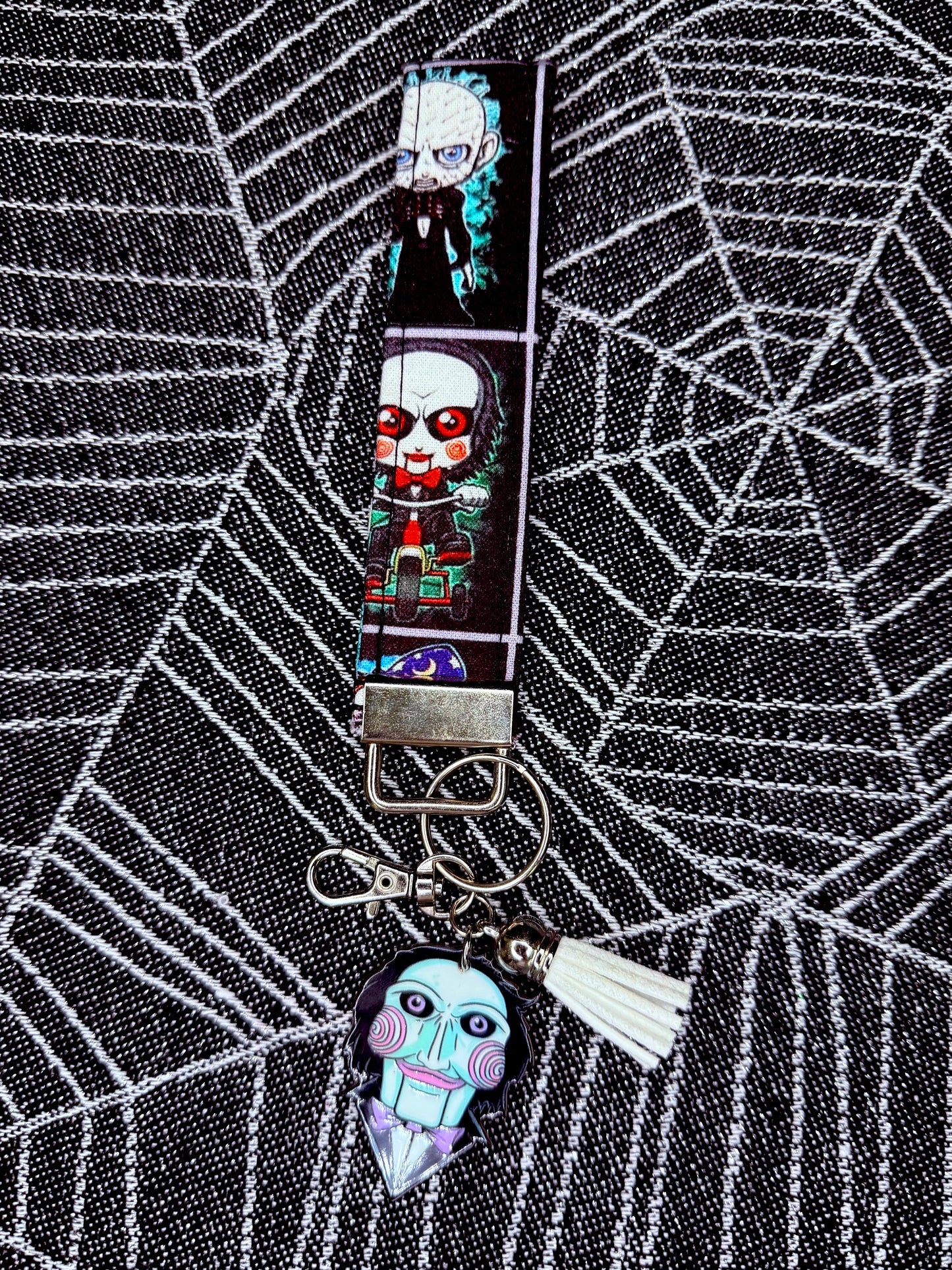 Ghoulish wristlet key fobs