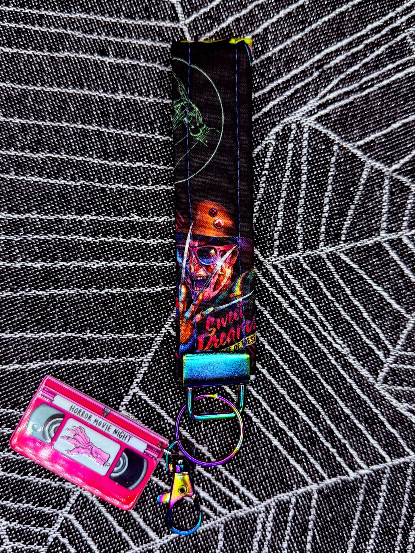 Ghoulish wristlet key fobs