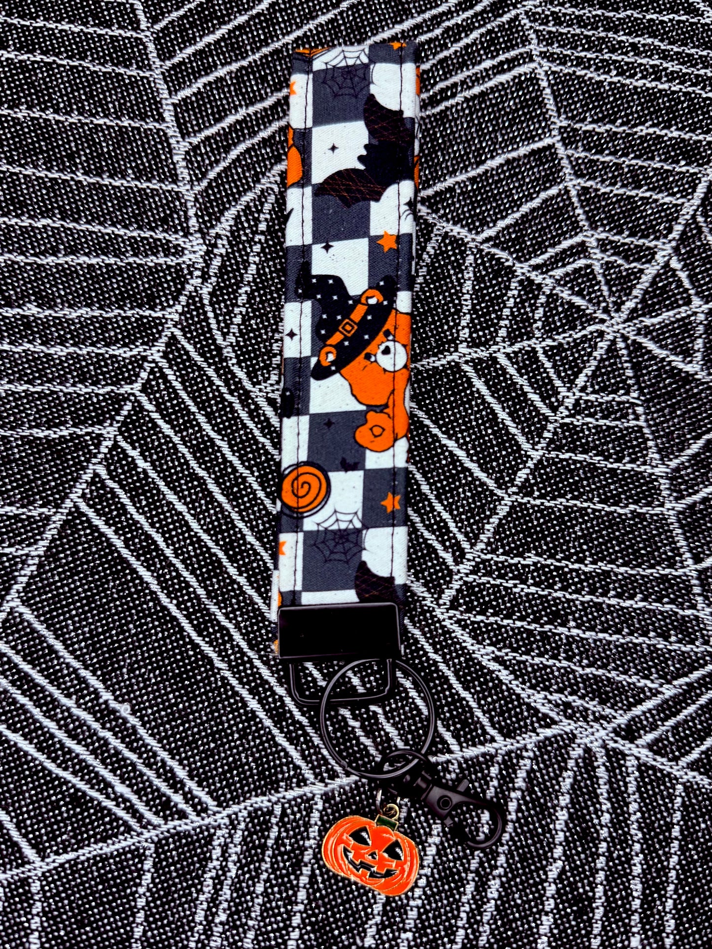 Spooky wristlet key fobs