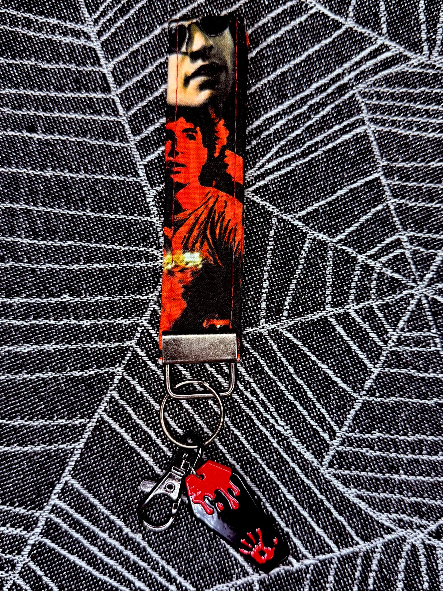 Horror wristlet key fobs