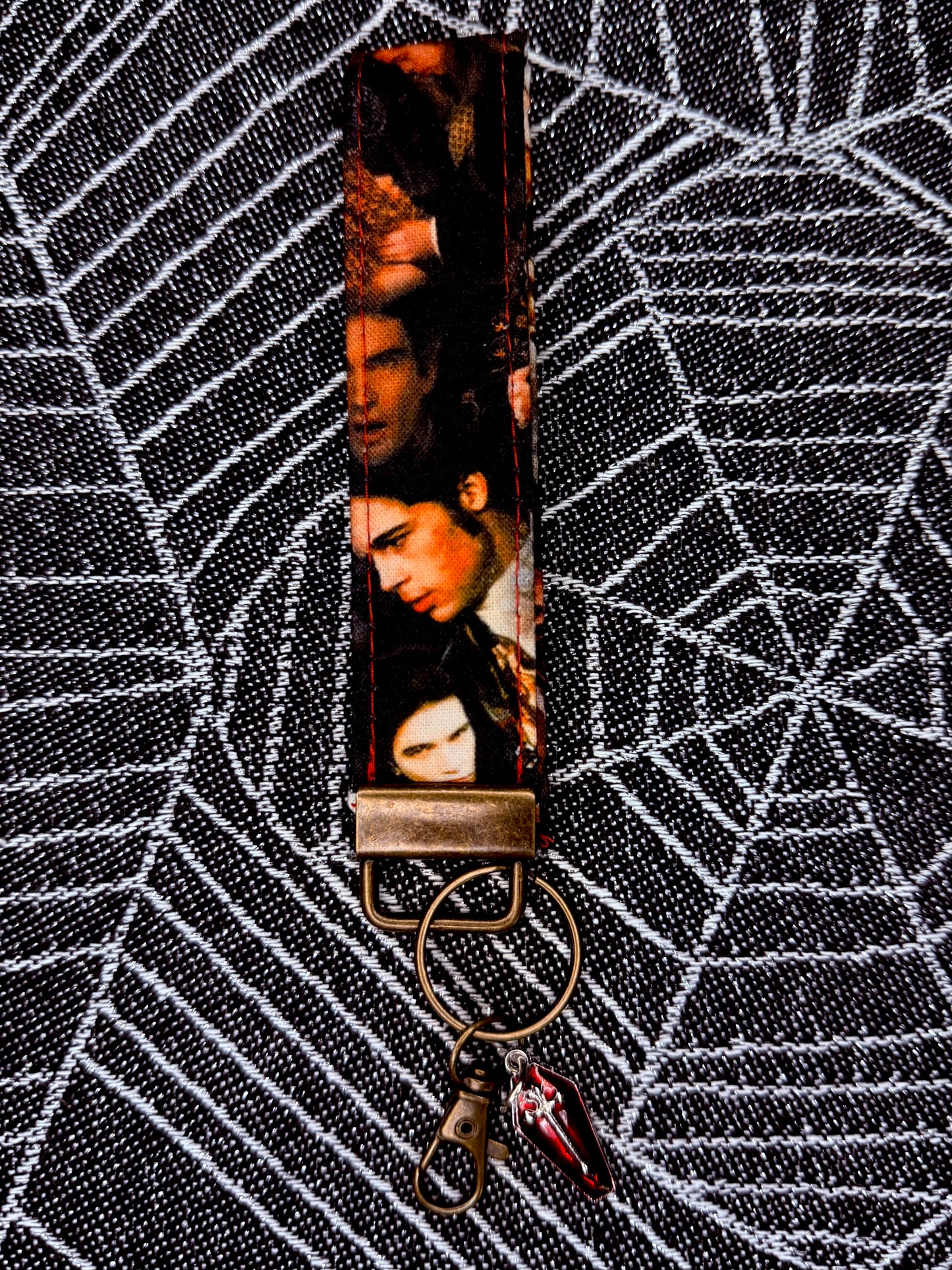 Horror wristlet key fobs