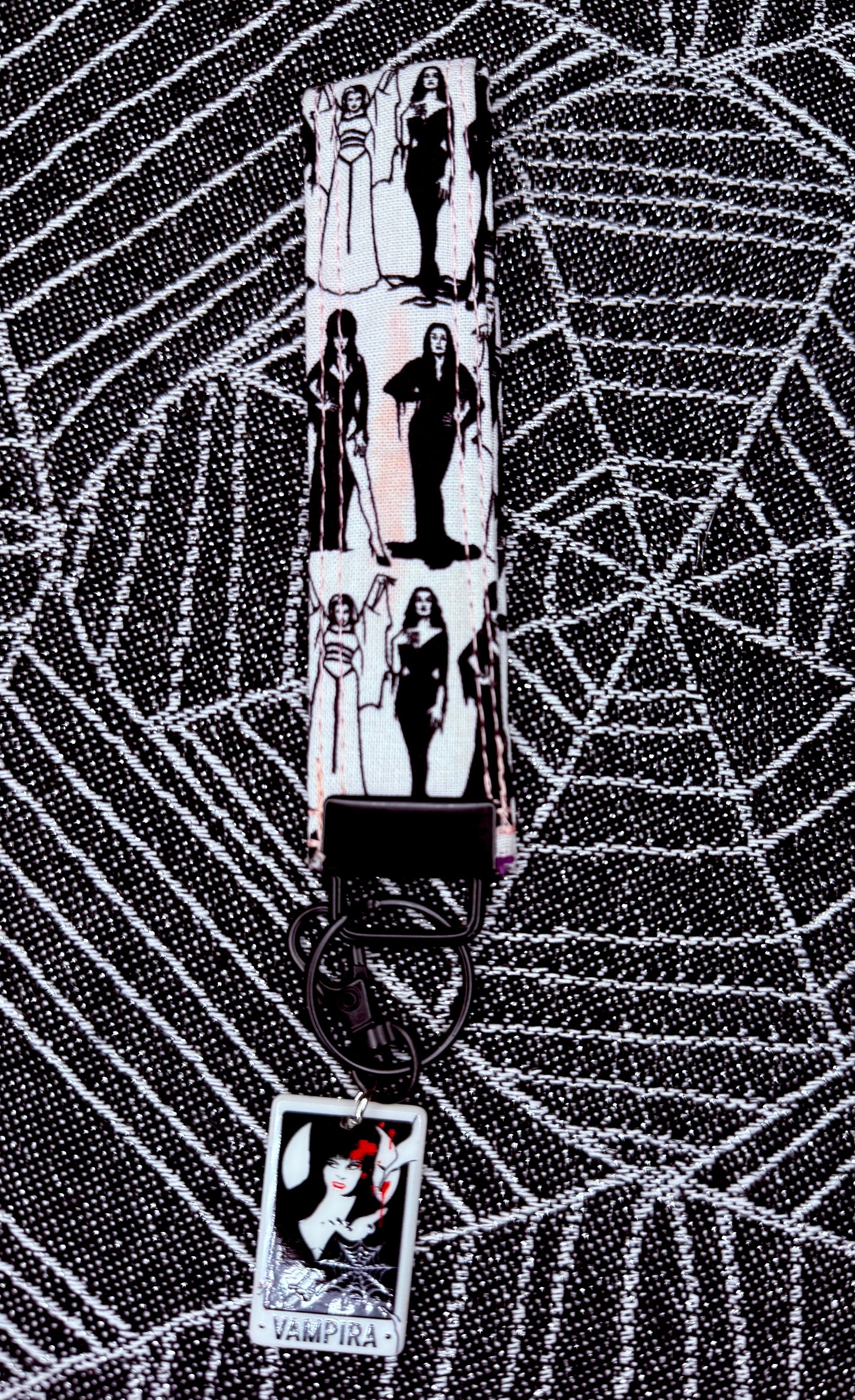 Spooky wristlet key fobs