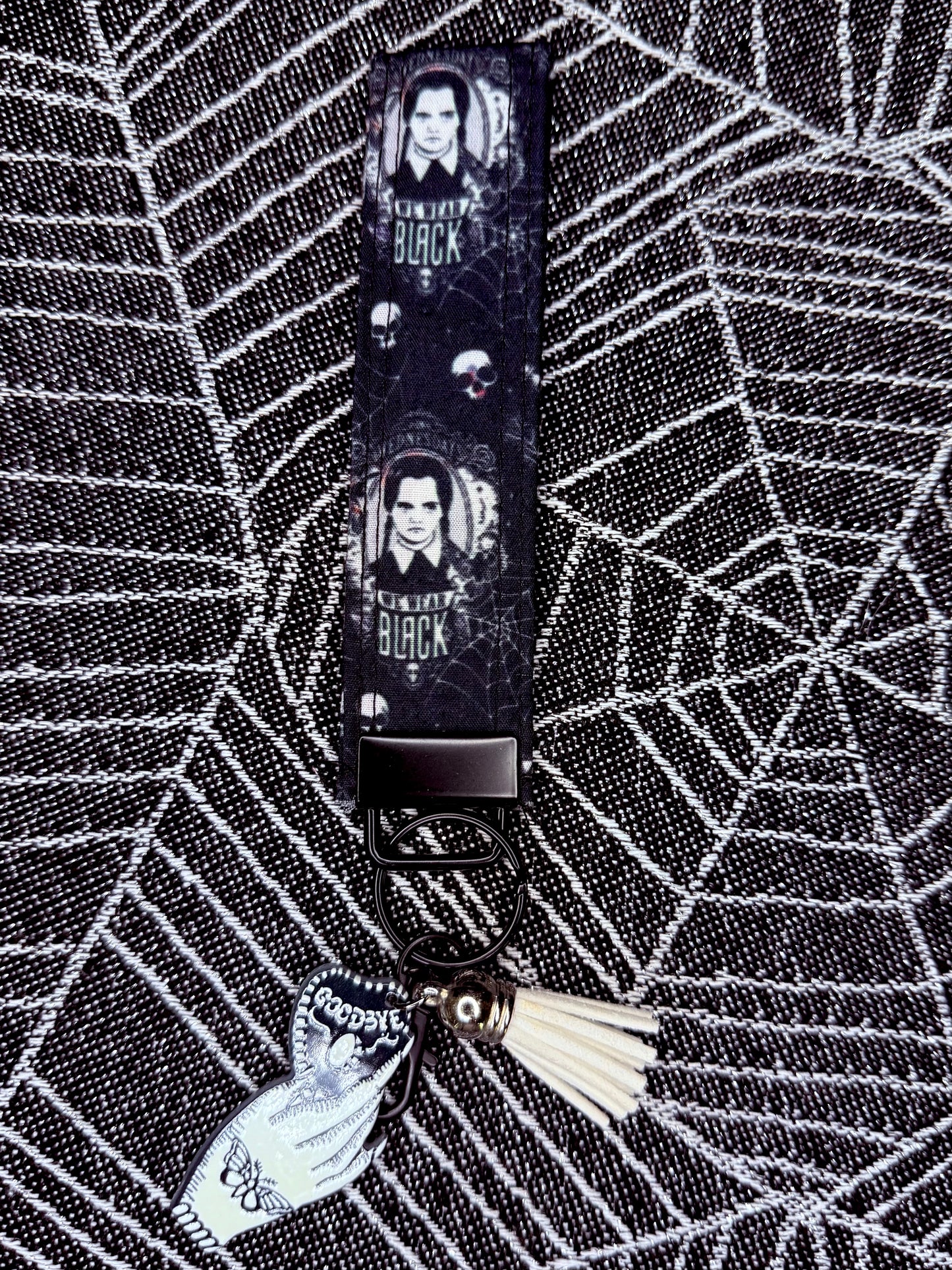 Spooky wristlet key fobs
