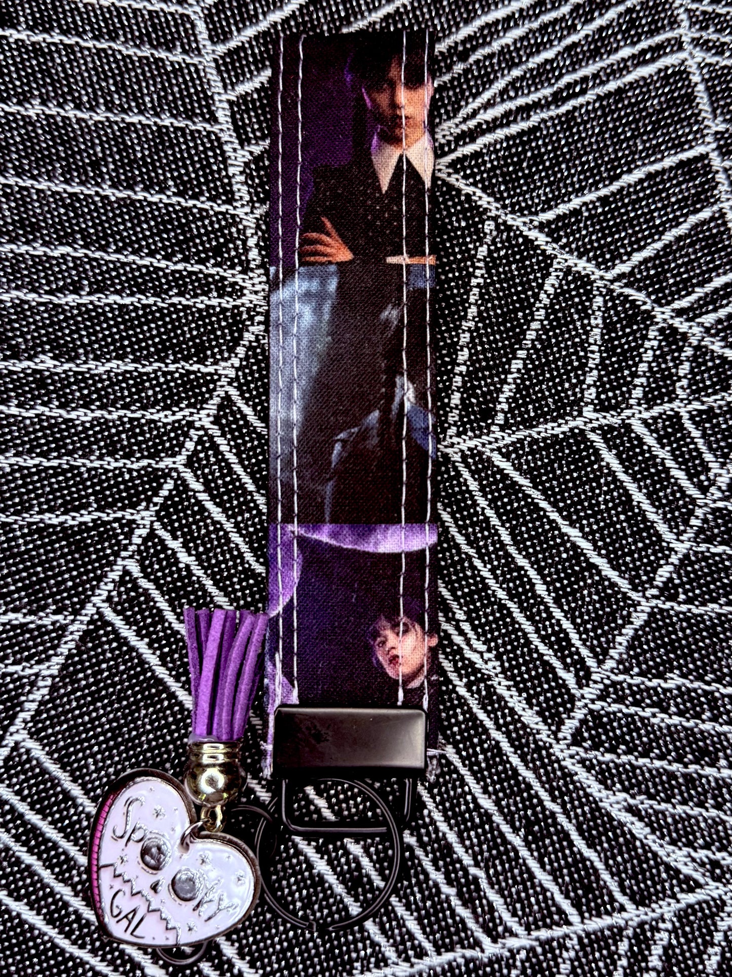Spooky wristlet key fobs