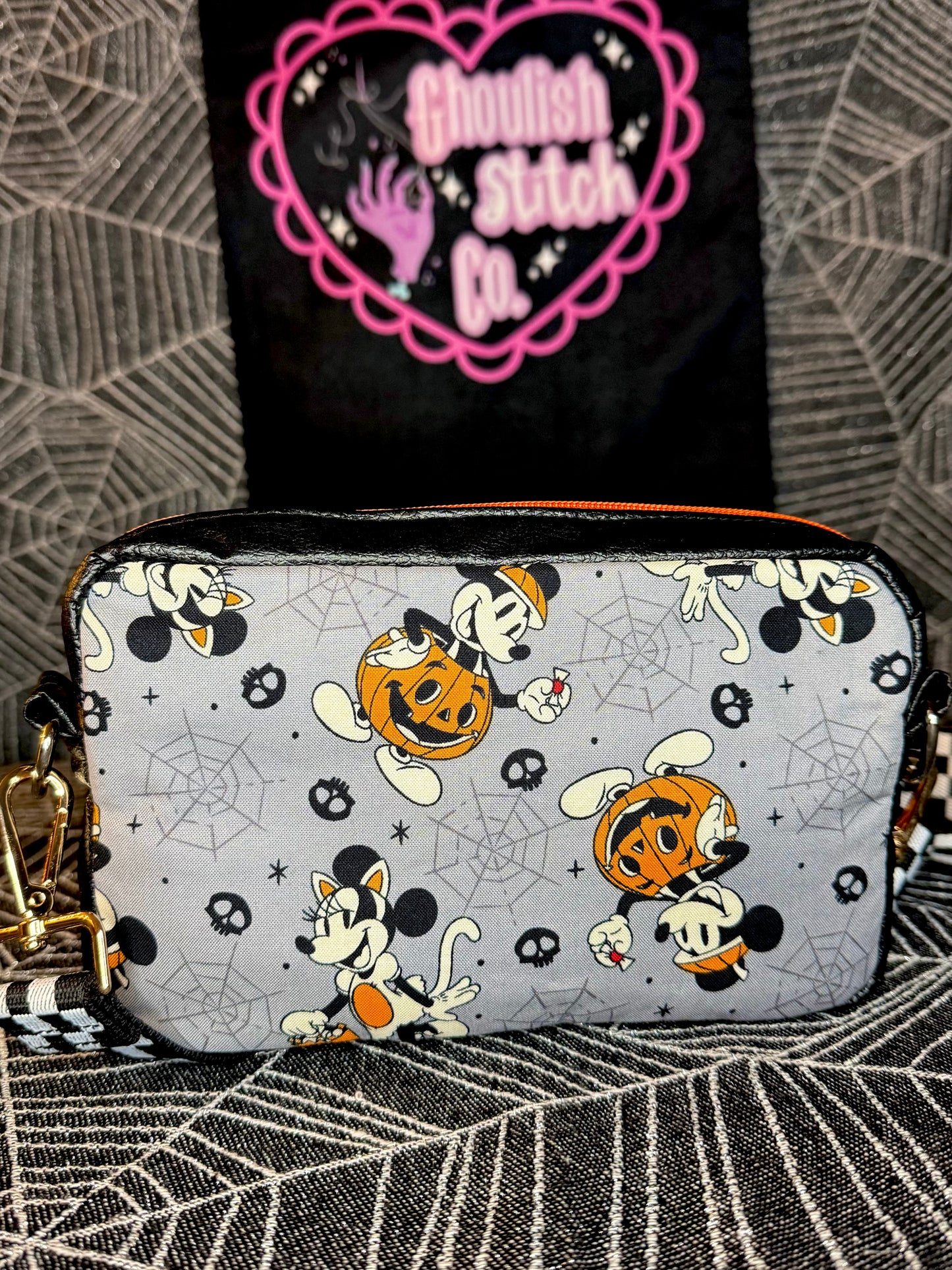Pumpkin Mouse Crossbody Bag