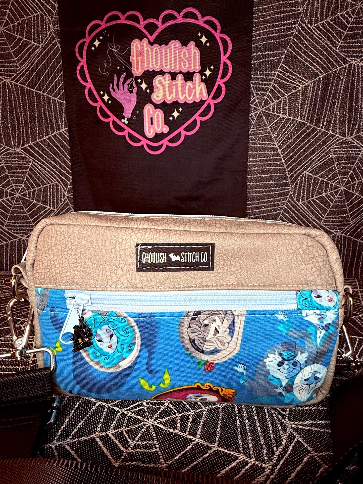 Ghost Mansion Blue Crossbody Bag