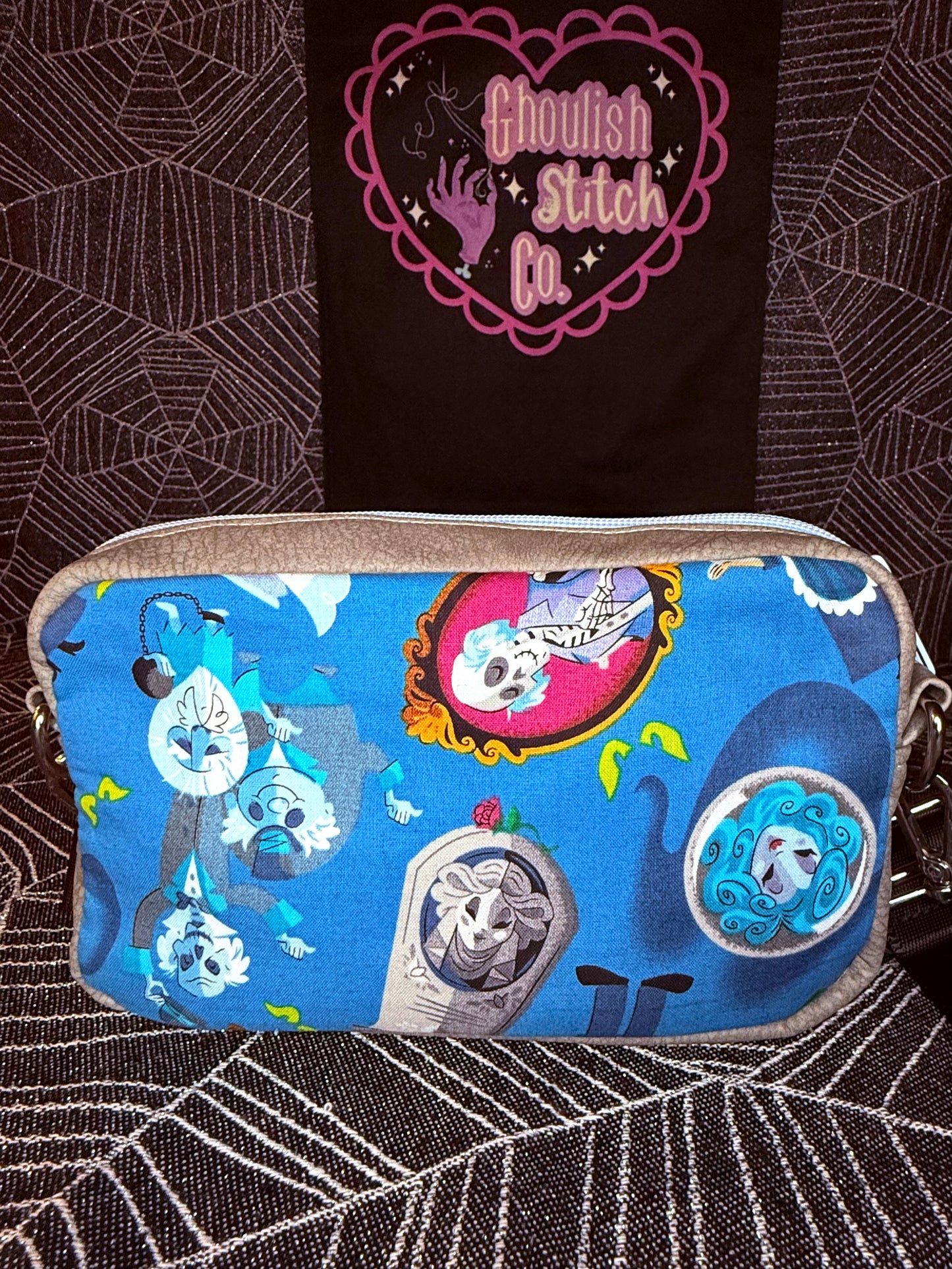 Ghost Mansion Blue Crossbody Bag