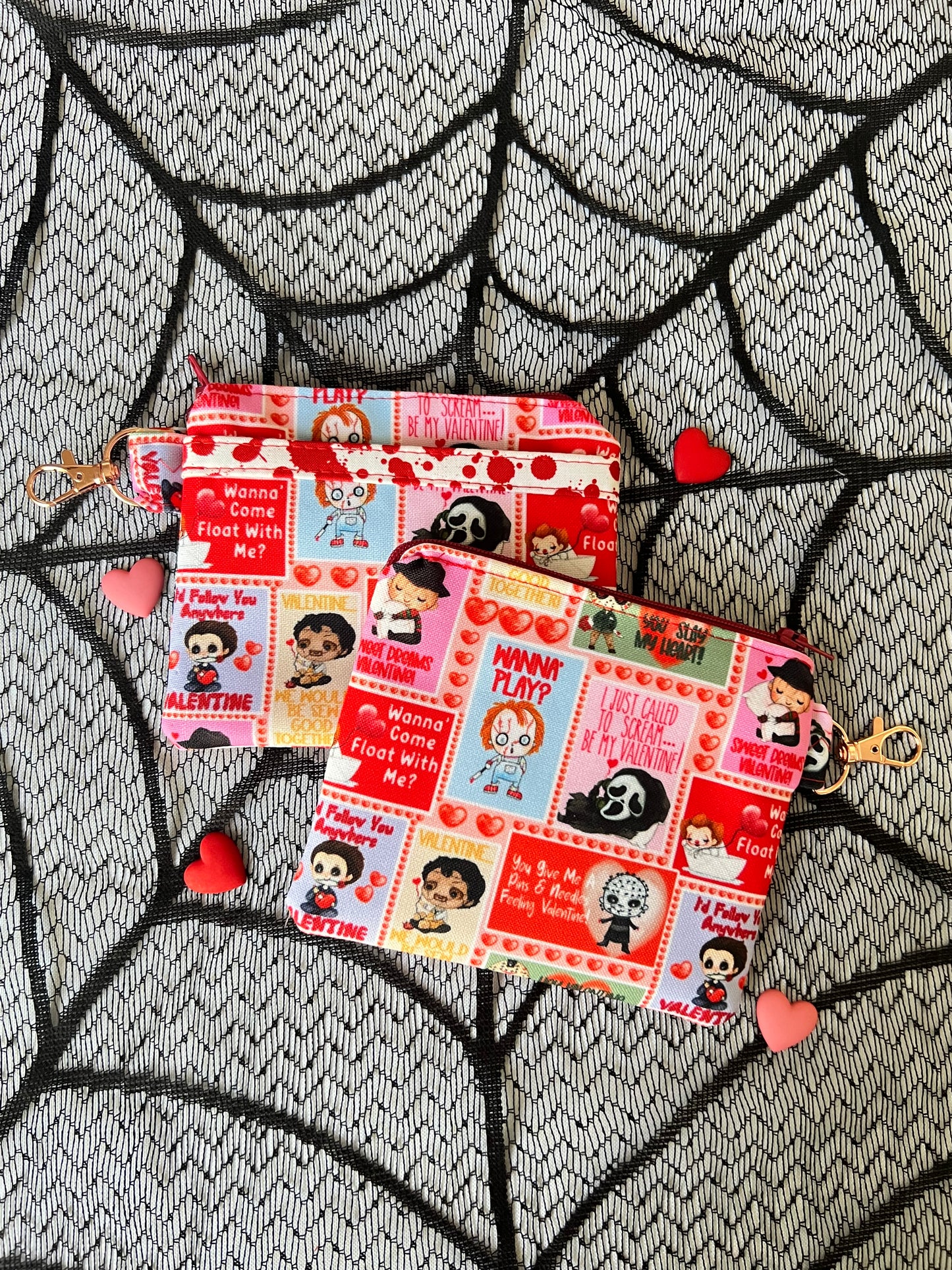 “Love you to Death” cosmetic bag and coin pouch