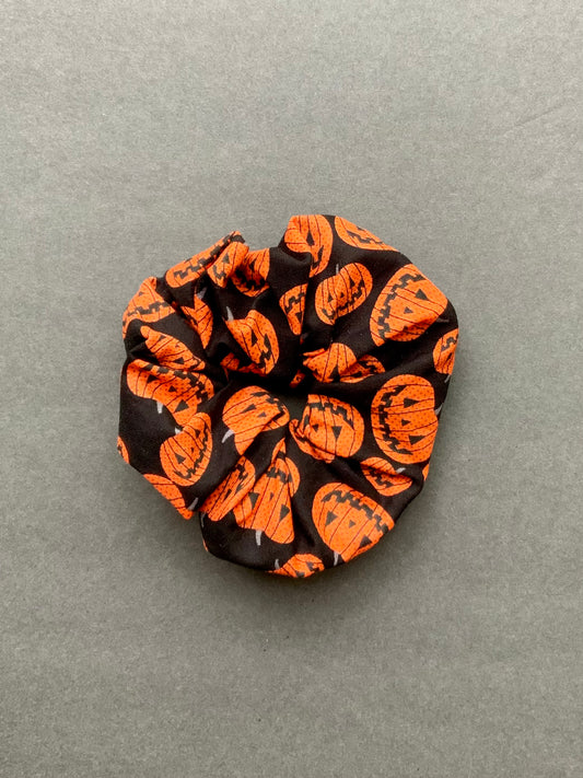 Jack-O-Lantern Scrunchie