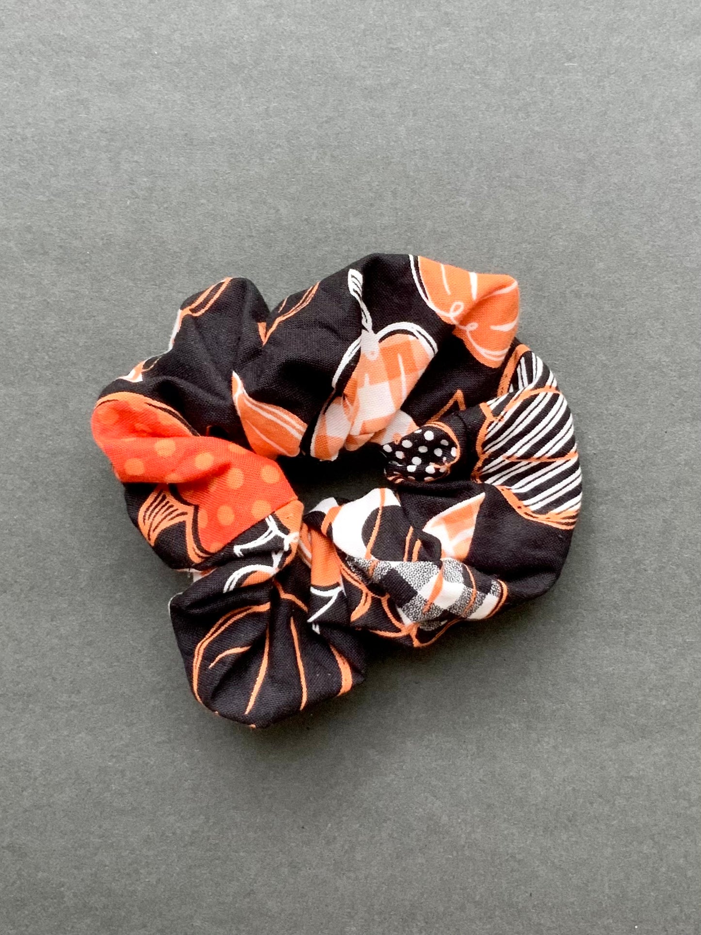 Autumn Pumpkin Scrunchie