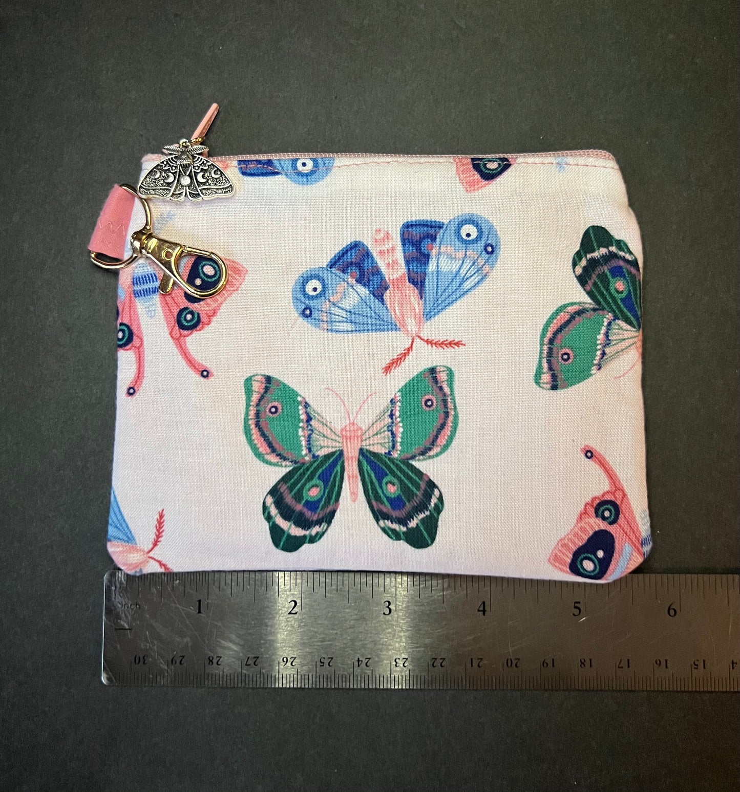 Colorful Moth Small Pouch