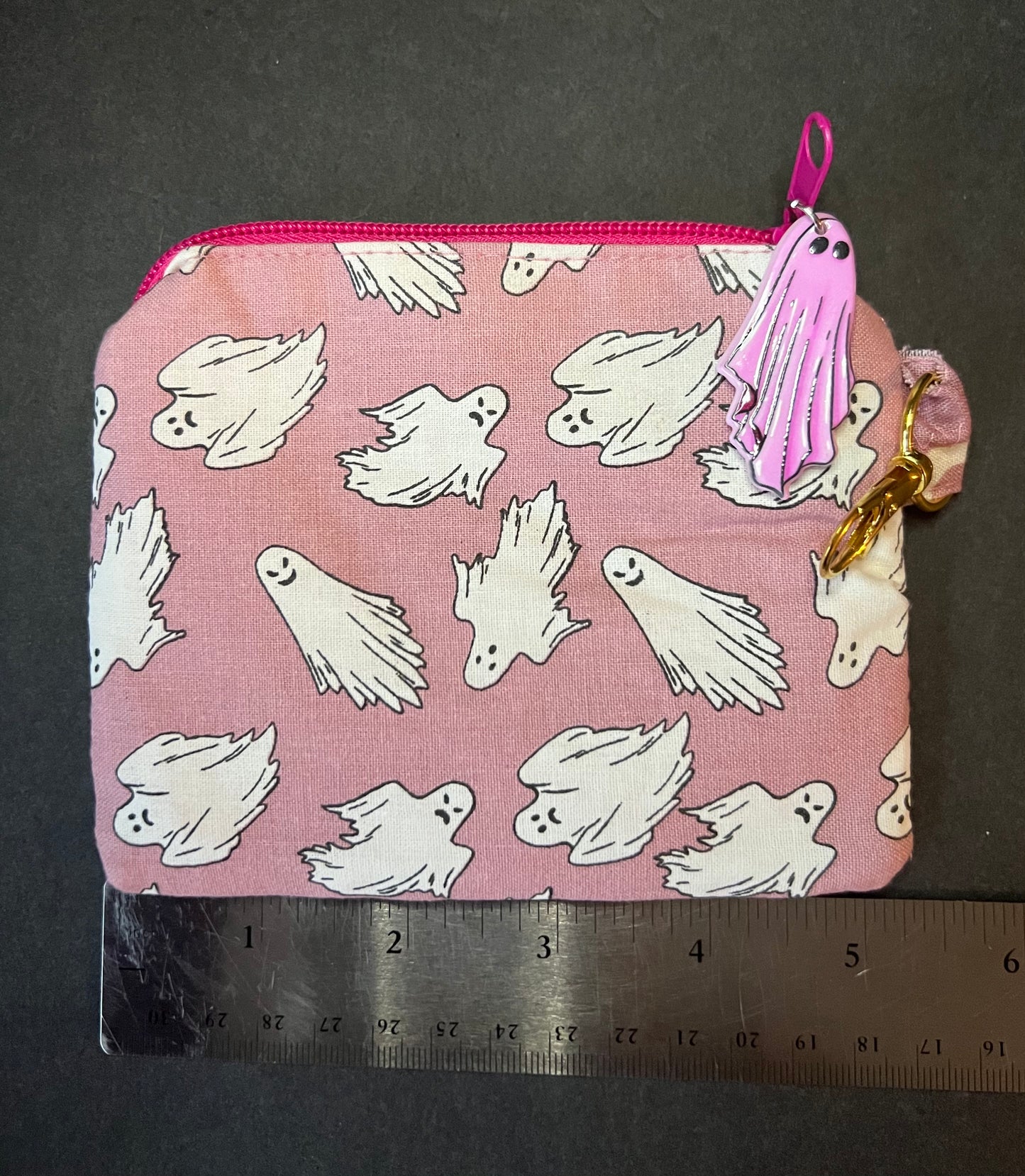 Pink Ghost coin pouch