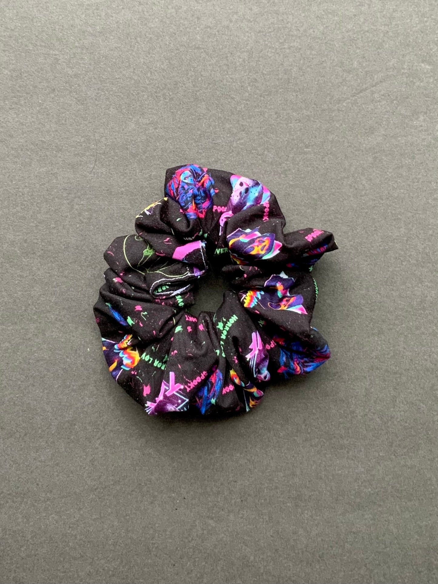 Retro neon slasher Icon Scrunchie