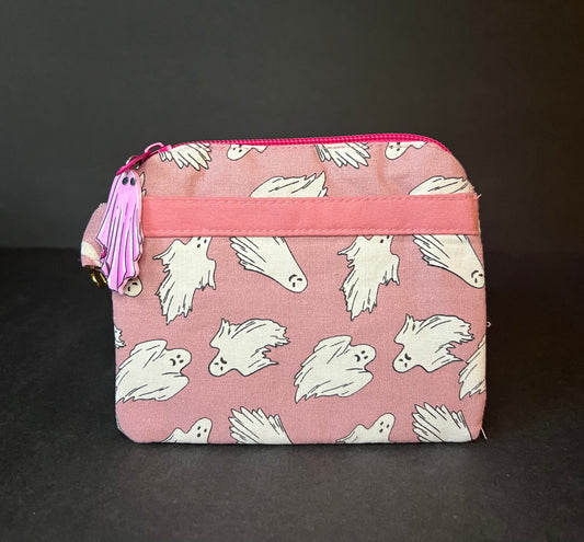 Pink Ghost coin pouch