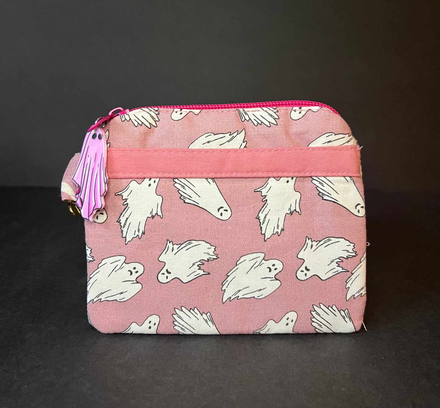 Pink Ghost coin pouch